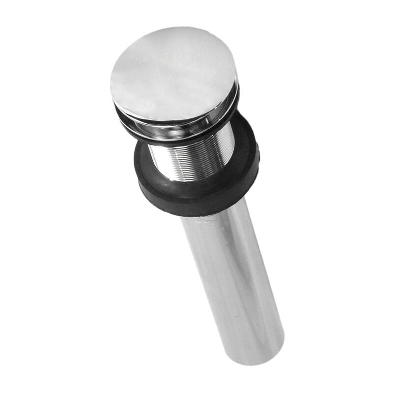 Chrome 1.5-inch Push to Seal Dome Drain