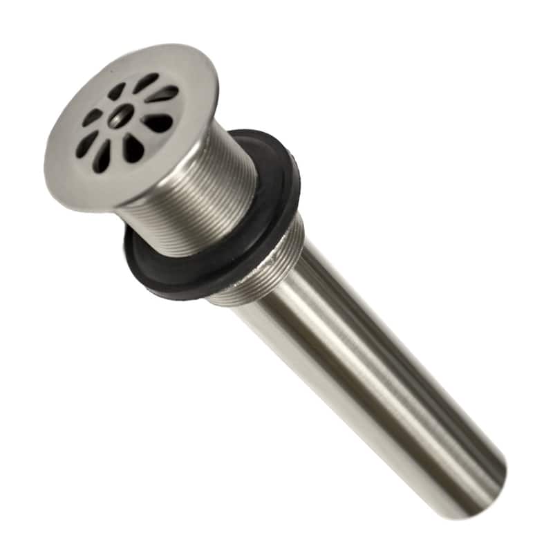 Brushed Nickel 1.5-inch Teardrop Drain