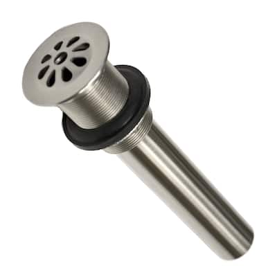 Brushed Nickel 1.5-inch Teardrop Drain