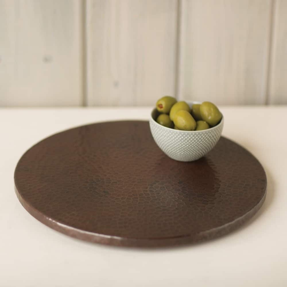 Hammered Antique Copper 30-inch Lazy Susan - Bed Bath & Beyond - 18226123