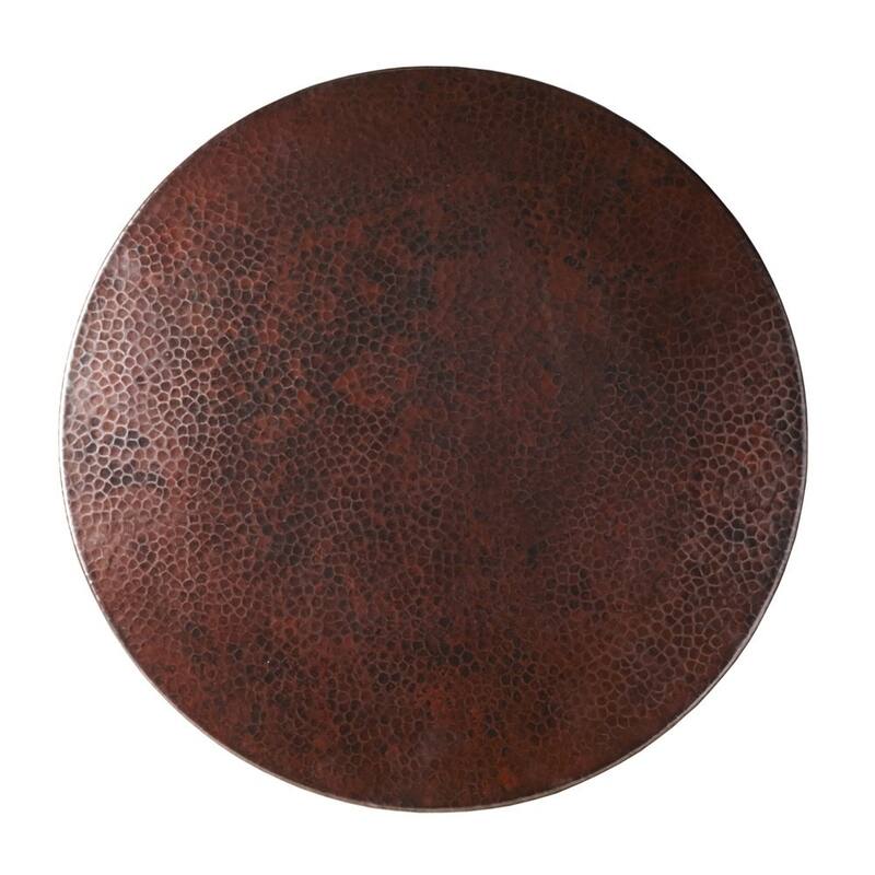 Hammered Antique Copper 20-inch Lazy Susan