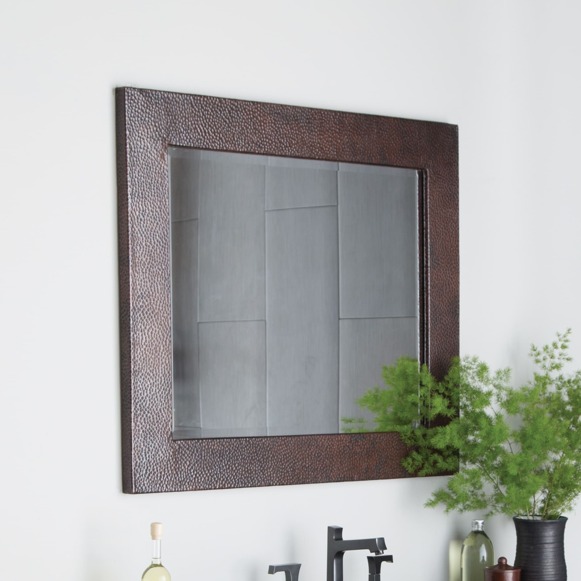 Sedona Antique Copper Large Rectangle Mirror - Antique Copper - N/A
