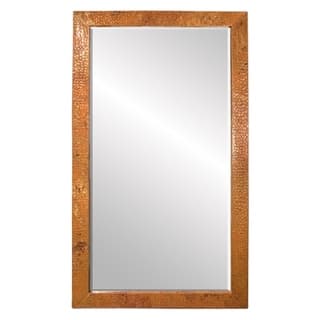 Milano Hand Hammered Copper Small Rectangle Mirror - A