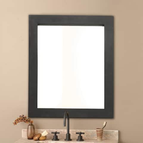 Cuzco Black Rectangular Wrought Iron Mirror