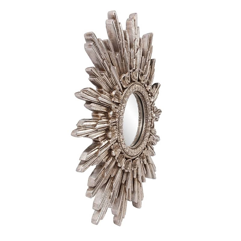 Allan Andrews Antique Silver Starburst Accent Mirror - Antique Silver