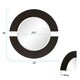 preview thumbnail 6 of 5, Allan Andrews Round Matte Charcoal Wood Framed Orbit Wall Mirror