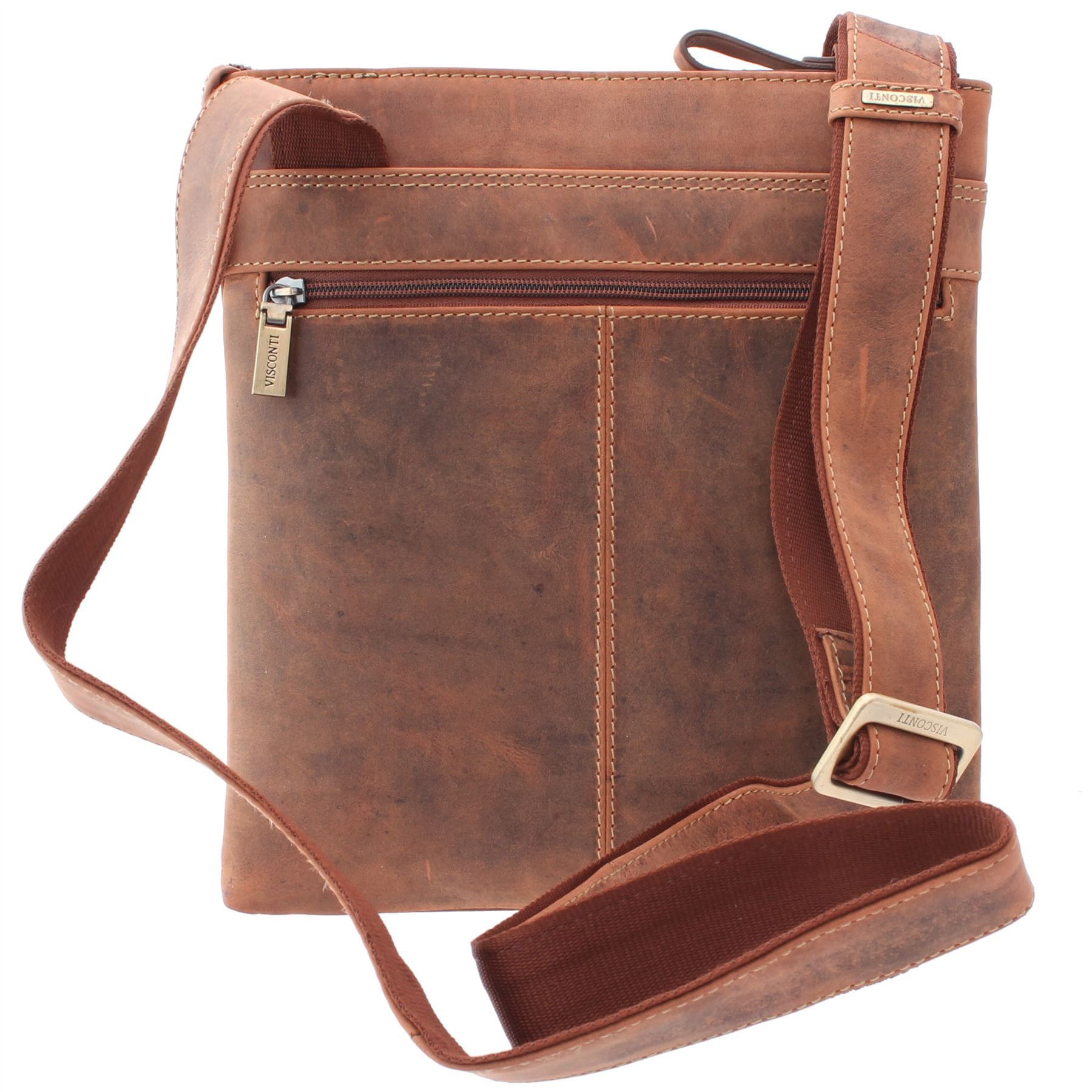 Visconti Taylor Messenger Shoulder Crossbody Bag Handbag For Ipad Kindle Oiled Leather