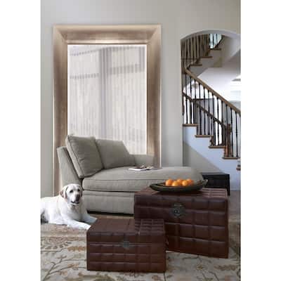Howard Elliot Collection Allan Andrews Barron Silver Leaf Wood Wall Mirror