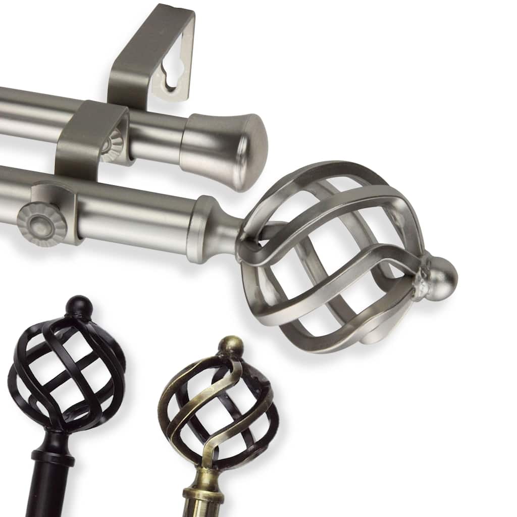 InStyleDesign Torison Adjustable Double Curtain Rod