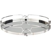 Rosenda Mirrored Updated Traditional Decorative Tray