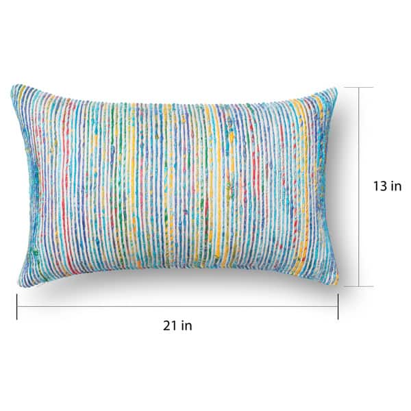 Deconovo Corduroy Throw Pillow Covers with Stripe Pattern, Solid
