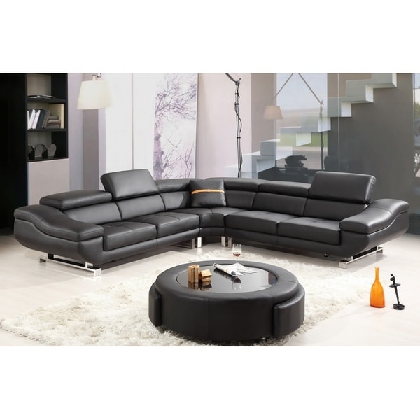 Best quality furniture full leather sectional store sofa set