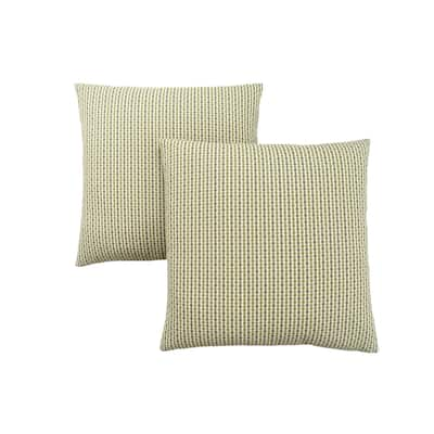 Pillows, Set Of 2, 18 X 18 Square, Insert Included, Decorative Throw, Accent, Sofa, Couch, Bedroom