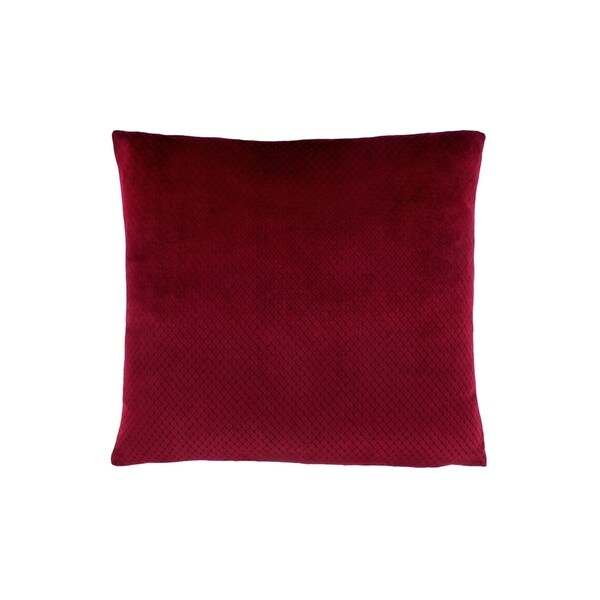 Shop Pillow  18 X 18 Burgundy  Diamond Velvet  1Pc 