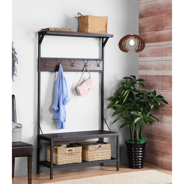 Overstock Coat Rack Beauteous Shop Homestar Wide Hall Tree Coat Rack With Built In Bench Free Overstock Coat Rack Beauteous Shop Homestar Wide Hall Tree Coat Rack With Built In Bench Free