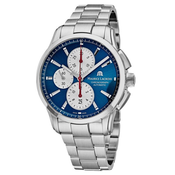 Shop Maurice Lacroix Men's PT6388-SS002-430 'Pontos' Blue  