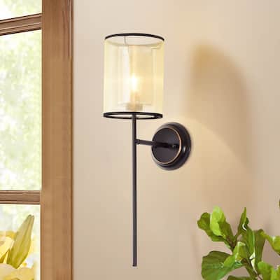 Zeynab 1-Light Shaded Wall Sconce