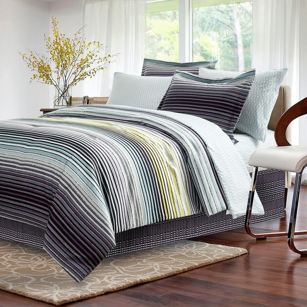 Brown & Grey Strata Dark Charcoal 8-piece Bed-In-Bag