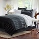 Brown & Grey Ombre Stripe Grey 8-piece Bed-In-Bag