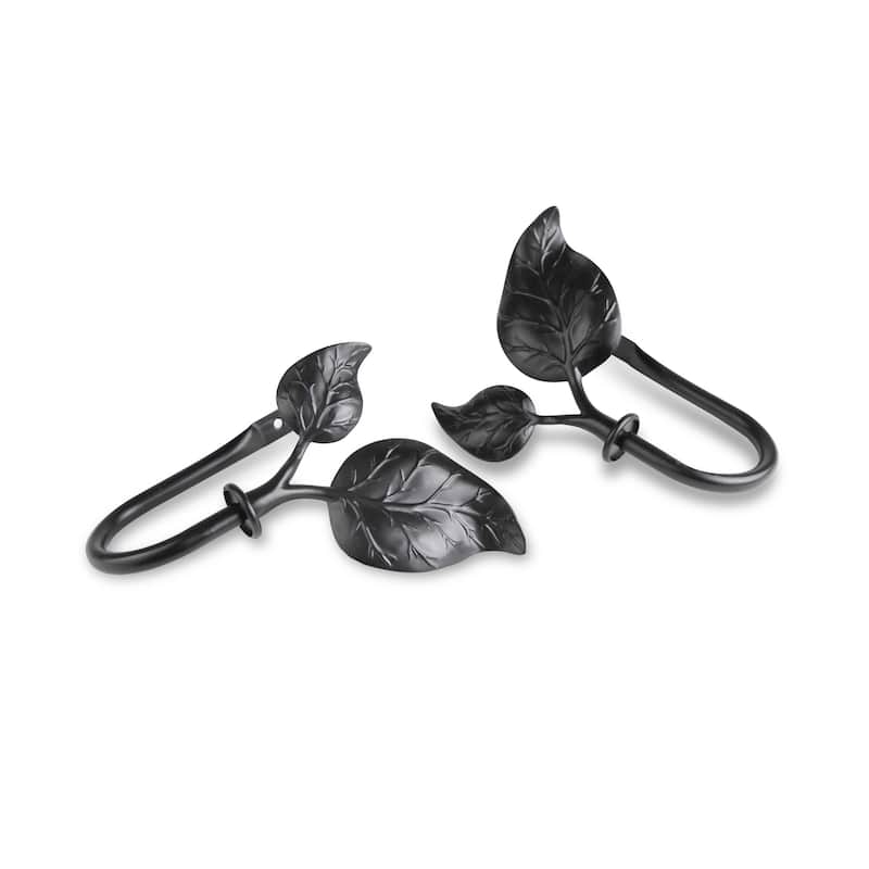 InStyleDesign Vine Curtain Holdback Pair - n/a - Black