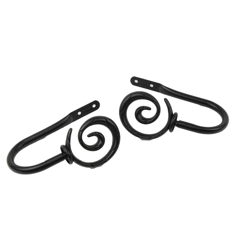 InStyleDesign Radial Curtain Holdback Pair - n/a - Antique Brass