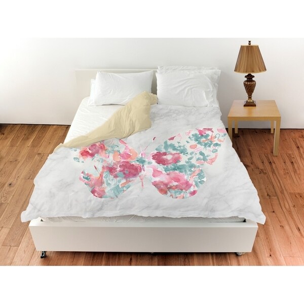 Oliver Gal 'Floral Butterfly'Duvet Cover. Opens flyout.