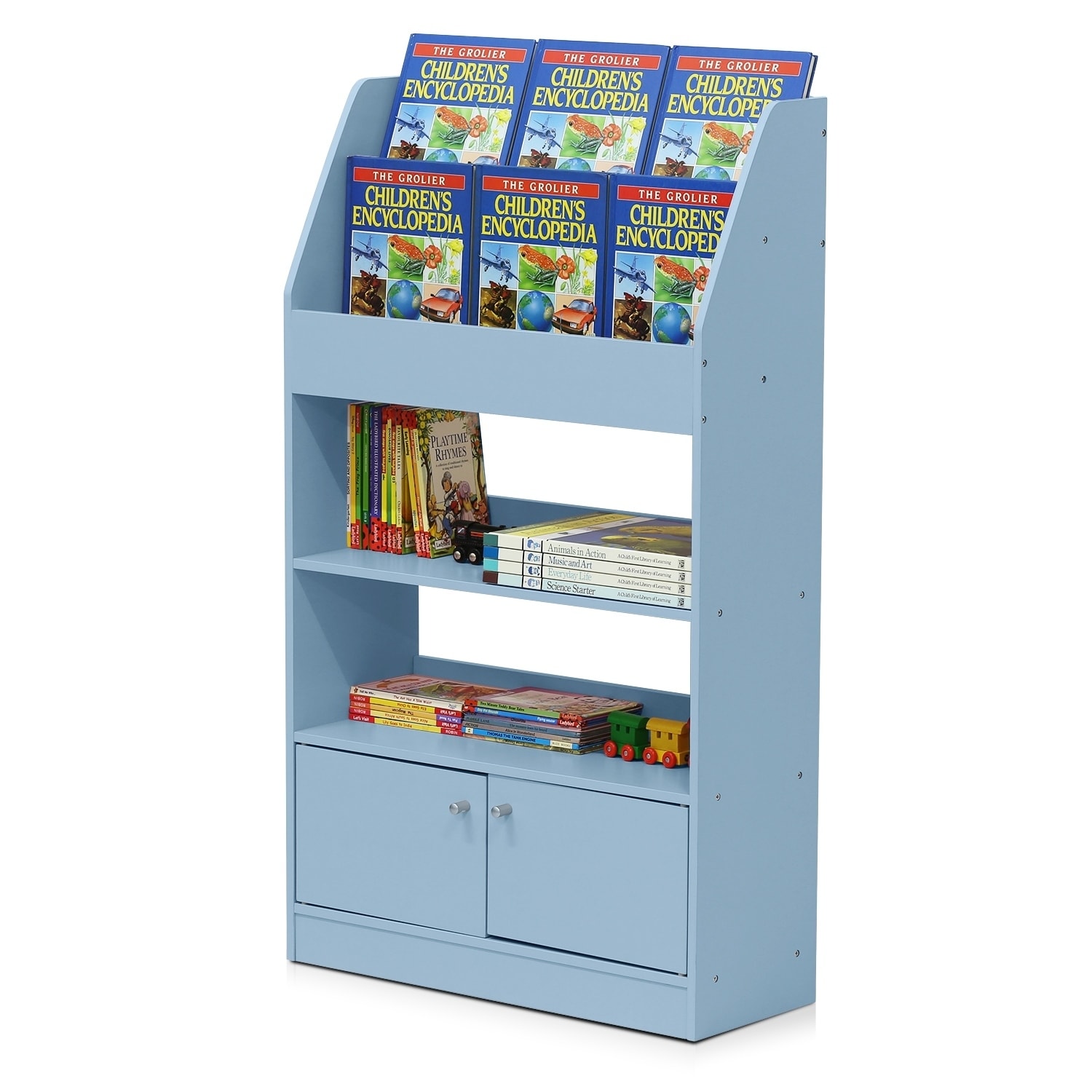 Shop Kidkanac Magazine Bookshelf With Toy Storage Cabinet Free