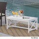 Ivan Outdoor Rectangle Wood Coffee Table by Christopher Knight Home - Thumbnail 1