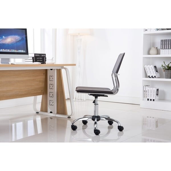 Porthos Home Office Chair with Adjustable Height and without Arm Rests ...