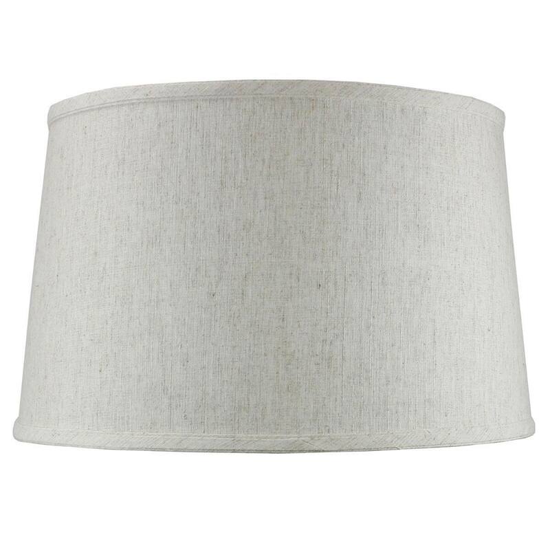 2 Light Swag Plug-In Pendant 16"w Textured Oatmeal with Diffuser, White Cord
