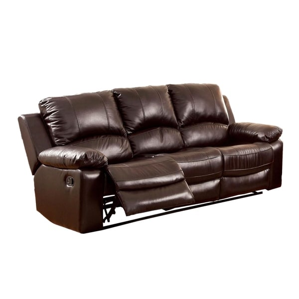 Shop Davenport Transitional Style Sofa Rustic Dark Brown Free