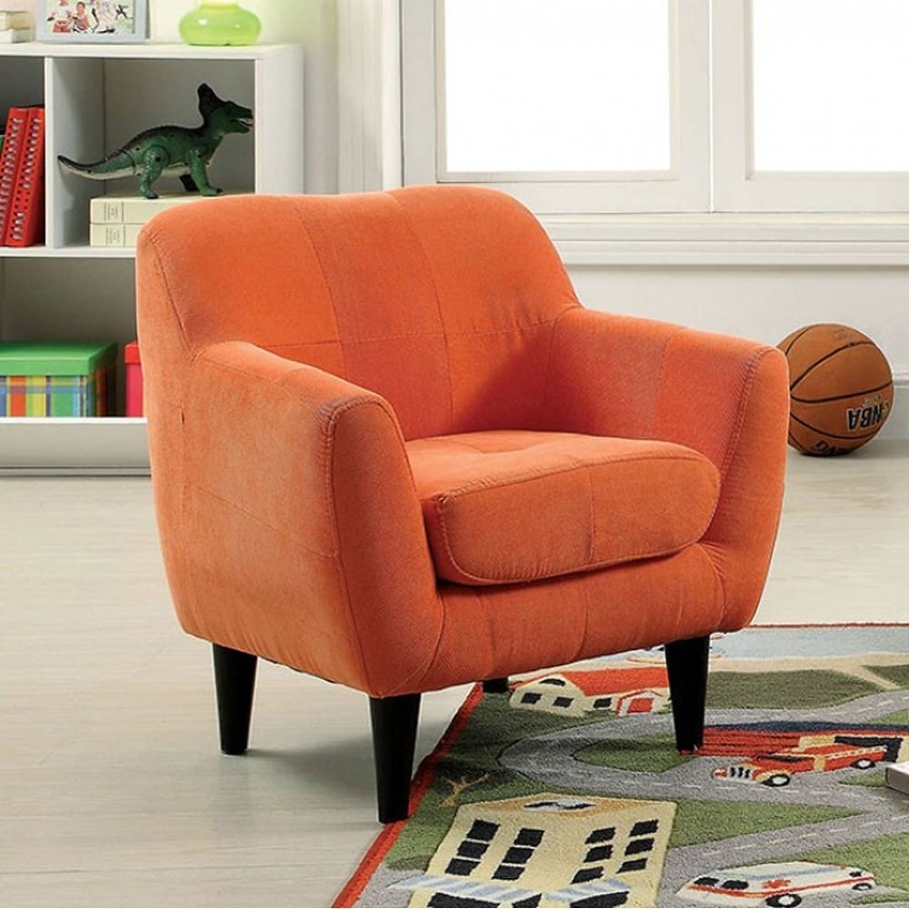 Heidi Contemporary Style Chair, Orange