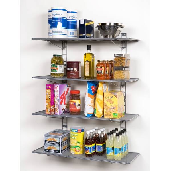 Shop Seville Classics 36 In Steel Mesh Wall Mount Floating Shelves