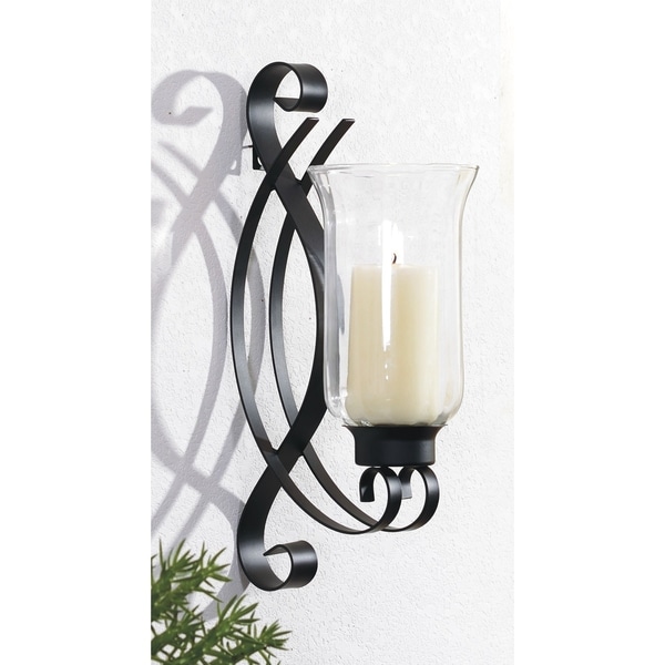 black modern sconce