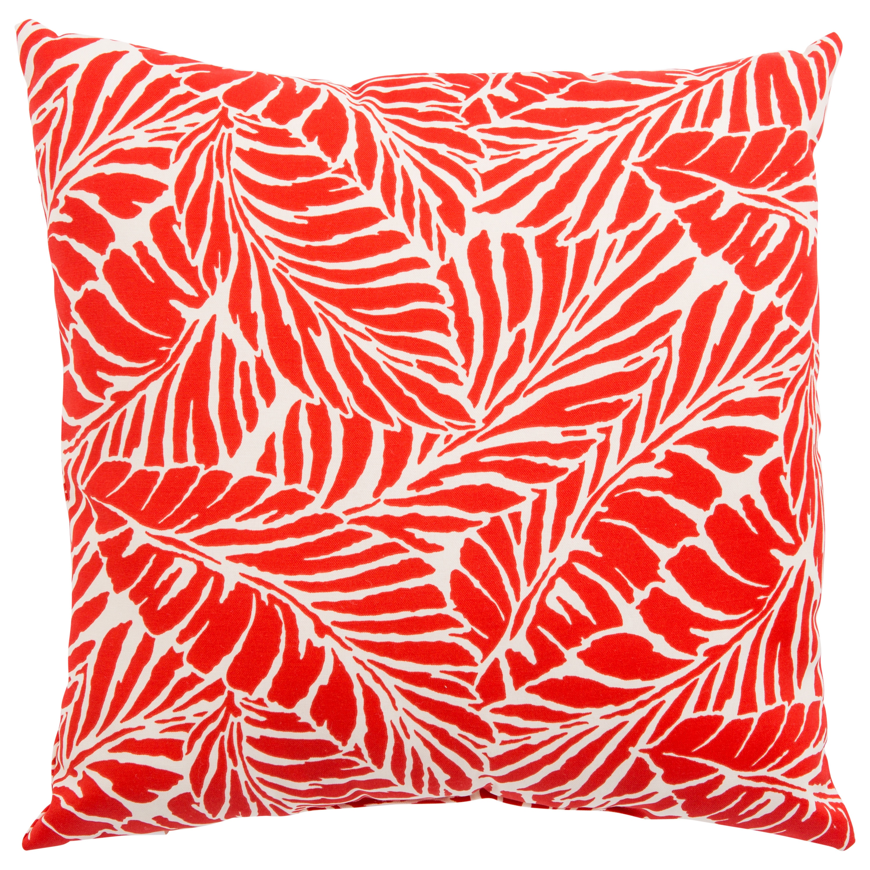 tennis Kalmte Reiziger Indoor/ Outdoor Curacao Floral Red/ White 18-inch Throw Pillow - Overstock  - 18235132
