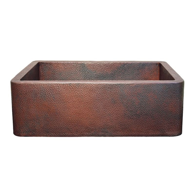 Farmhouse Antique Copper 30-inch Undermount/ Apron-Front Kitchen Sink