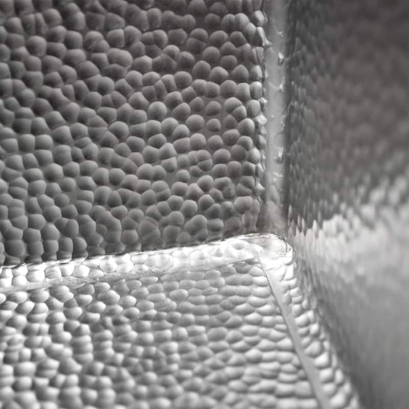 Cocina Duet Pro Hammered Brushed Nickel Double Bowl Kitchen Sink