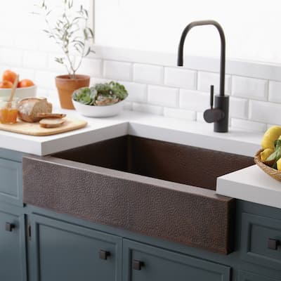 Paragon Antique Copper 33-inch Single Basin Farmhouse Kitchen Sink