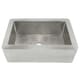 preview thumbnail 1 of 5, Farmhouse Brushed Nickel 33-inch Kitchen Sink - Brushed nickel - 33" x 22" x 10.5" Brushed nickel