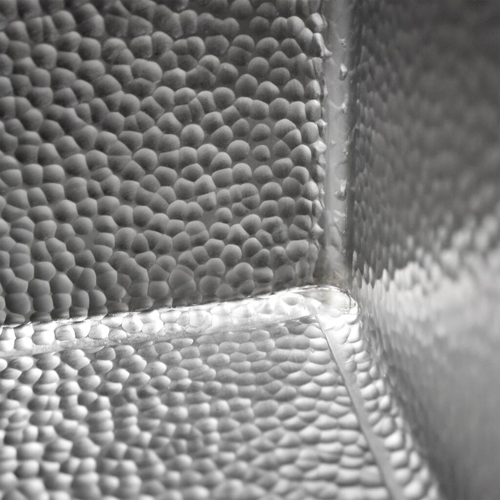 Cocina Hand Hammered Brushed Nickel 24-inch Undermount Kitchen Sink - 24" x 18" x 10.5"