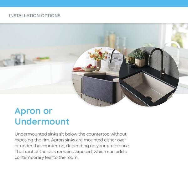 Shop Nativestone Farmhouse 24 Kitchen Sink 24 X 18 X 10 25