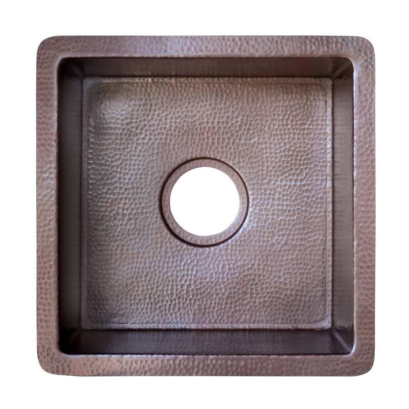 Cantina Hammered Antique Copper Undermount Bar/ Kitchen Prep Sink
