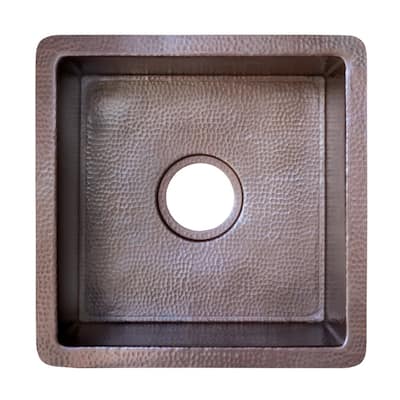 Cantina Hammered Antique Copper Undermount Bar/ Kitchen Prep Sink