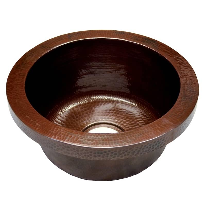 Mojito Hammered Antique Copper Drop-in Bar/ Prep Sink