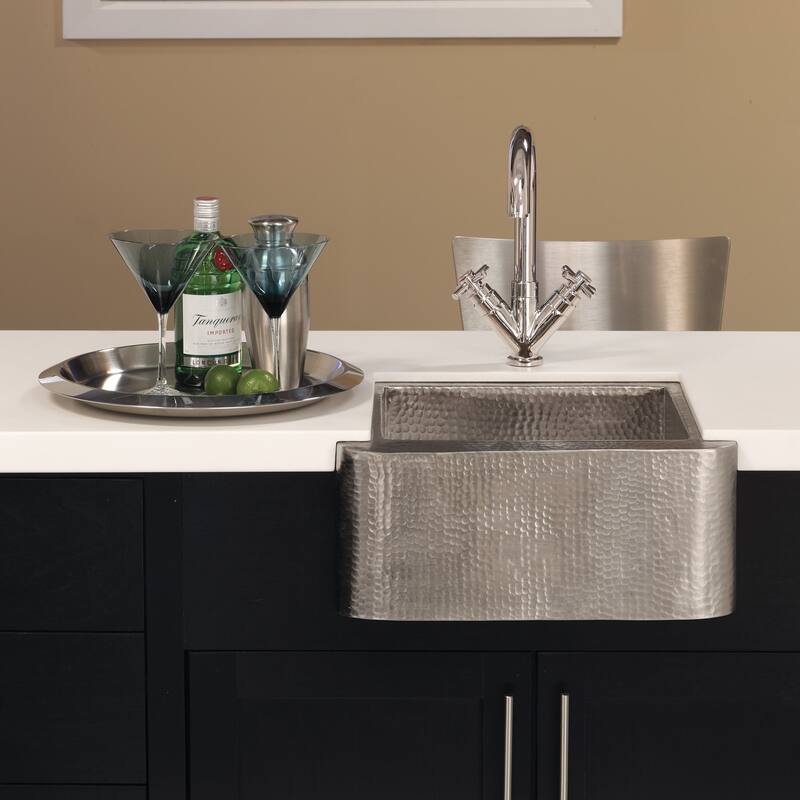 Cabana Brushed Nickel Rectangular Bar/ Prep Sink