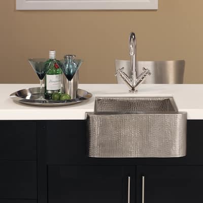 Cabana Brushed Nickel Rectangular Bar/ Prep Sink