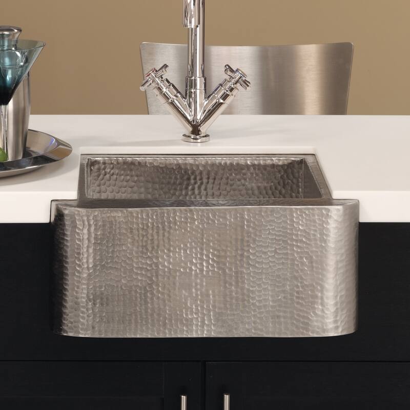 Cabana Brushed Nickel Rectangular Bar/ Prep Sink - Brushed nickel