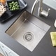 preview thumbnail 1 of 6, Cantina Hammered Brushed Nickel Undermount Bar/ Kitchen Prep Sink Brushed nickel