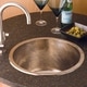 preview thumbnail 1 of 6, Redondo Grande Hammered Brushed Nickel Universal Mount Bar Sink Brushed nickel