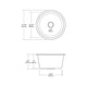 preview thumbnail 3 of 6, Redondo Grande Hammered Brushed Nickel Universal Mount Bar Sink